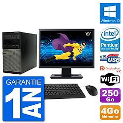 PC Tour Dell 7020 Ecran 19" Intel G3220 RAM 4Go Disque 250Go Windows 10 Wifi - Occasion