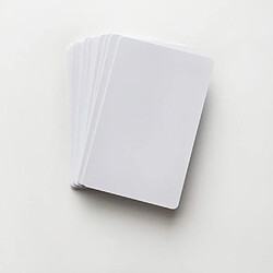 Badgy 948915 - Cartes pour Badgy en PVC 100 unités, blanc