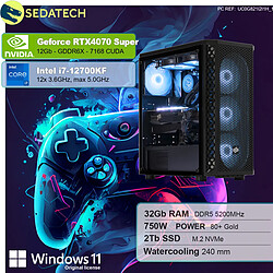 Sedatech PC Gamer Pro • Intel i7-12700KF • RTX4070 Super • 32Go DDR5 • 2To SSD M.2 • Windows 11