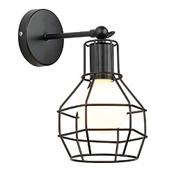 Stoex Vintage Industriel Applique, Métal Peinture Réglable Luminaires Plafonnier Suspension Applique,Noir 