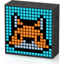 Chrono Divoom Timebox-Evo, Animation Pixel Art Enceinte Bluetooth, 12 Sonneries, Affichage De La Température,Noir 