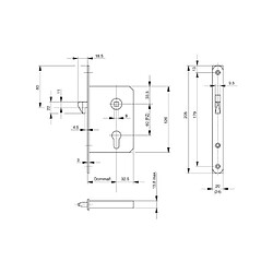 Avis Fp Serrure à mortaiser PZ55/60/820ktg.0375m.Hakenf.NiSi