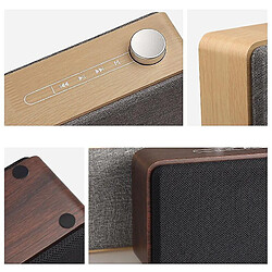 Avis Universal Portable en bois Bluetooth compatible en haut-parleur Contrôle tactile Subwoofer Stéréo MP3 Altavoce Prise en charge de la carte TF AUX USB MUSIC BOX