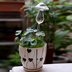 Wewoo Champignon Forme Plantes d'intérieur Fleurs Alimentation en eau à arrosage automatique Dispositifs verre transparent