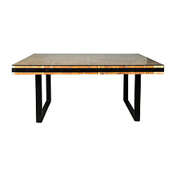 Table Romimex Noir Naturel Bois Recyclé 180 x 77 x 100 cm