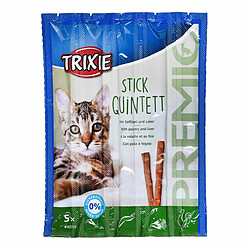 Collation pour Chat Trixie 5 x 5 g Poulet Foie Oiseaux