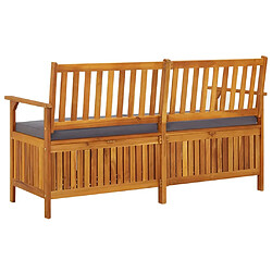 Acheter Maison Chic Banc de rangement | Meuble de rangement d'Entrée | Coffres d'Intérieur avec coussin 148 cm Bois d'acacia solide -MN48779