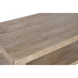 Acheter Pegane Table basse, table de salon en bois massif coloris naturel - longueur 120 x profondeur 58 x Hauteur 45 cm