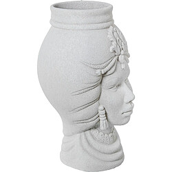 Vase Alexandra House Living Blanc Céramique Africaine 21 x 21 x 39 cm