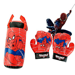 Universal Spiderman gant sac de sable ensemble peluche peluche enfant sport boxe(Rouge) 