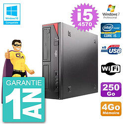 PC Fujitsu Esprimo E520 DT i5-4570 RAM 4Go Disque Dur 250Go Graveur DVD Wifi W7 · Occasion 