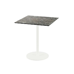 Materiel Chr Pro Urban table de bistrot avec piètement blanc + plateau HPL 70x70 cm - Veba 