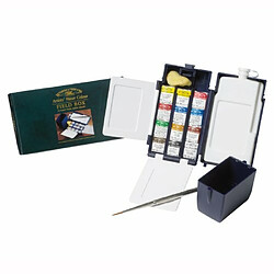 Winsor & Newton Artists' Field Box Mini coffret aquarelle 12 aquarelles en 1/2 godet (Import Royaume Uni)