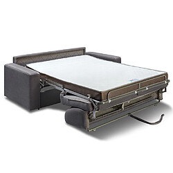 Acheter Vente-Unique Canapé 3 places convertible express en tissu gris anthracite COGLIO