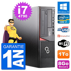 PC Fujitsu Esprimo E920 DT Intel Core i7-4790 RAM 8Go Disque 1To Windows 10 Wifi - Occasion