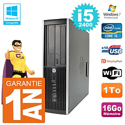 PC HP 6200 SFF Intel i5-2400 RAM 16Go Disque 1To Graveur DVD Wifi W7 · Occasion 