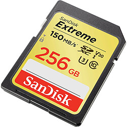 SanDisk Carte mémoire SDXC Extreme UHS-I U3 256 Go