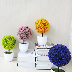 Acheter Wewoo Fleurs Artificielles Usine de simulation de bureau Mini-boule d'herbe Bonsaï Décoré en plastique Fleur Boule de neige de cerisier Vert