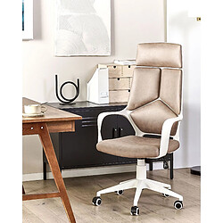 Beliani Chaise de bureau Beige sable DELIGHT