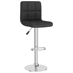 vidaXL Tabouret de bar Noir Tissu