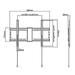 Avis Gembird Support Mural en Acier Robuste pour Téléviseurs LCD de 37 à 80 Pouces, Compatible avec Normes VESA jusqu'à 600 x 400 mm