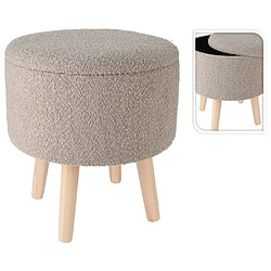 Home&Styling Tabouret de rangement Ø35x40 cm taupe