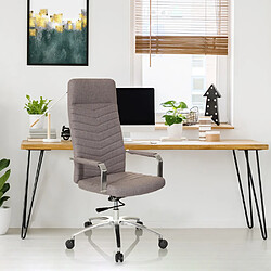 Chaise de bureau / Siège pivotant SARANTO PLUS Tissu gris foncé hjh OFFICE pas cher