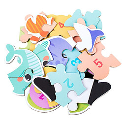 Universal 4pcs grande taille enfants jeux montessori puzzle en bois jouets dessin animé animaux trafic dinosaures puzzle en bois assorti puzzle jouets pour enfants | puzzle