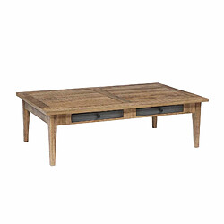 BOIS & CHIFFONS Table basse 4 tiroirs | Manguier Farm II 