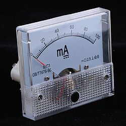 Acheter dc ampèremètre analogique panneau compteur amp mètres courant manomètre pointeur type 0-100ma