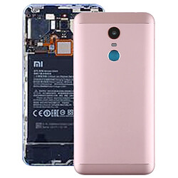 Wewoo Coque arrière Couverture arrière avec objectif d'appareil photo & touches latérales pour Xiaomi Redmi 5 Plus Rose Doré