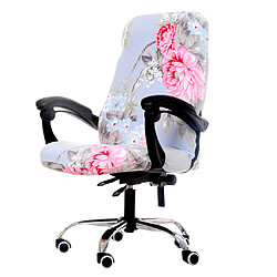 Avis 2 Pièces Motif Floral Extensible Bureau Ordinateur Chaise Couvre Housse