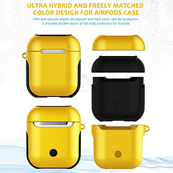 Acheter Wewoo Coque Protection Etui vernis pour ecouteurs Bluetooth Sac de rangement anti-perte pour AirPods (Jaune)