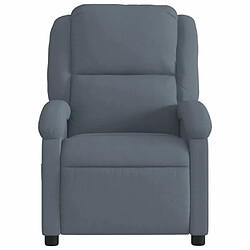 Acheter Maison Chic Fauteuil de massage inclinable,Fauteuil luxe de relaxation gris foncé velours -MN18776