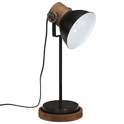 vidaXL Lampe de bureau 25 W noir 17x17x50 cm E27