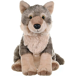 Wild Republic peluche Cuddlekins loup de 30 cm gris blanc 