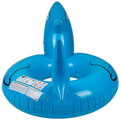 Avis Airmyfun Bouée Gonflable Ronde XXL pour Piscine & Plage Ultra Confort, Flotteur Deluxe - Requin ø115cm