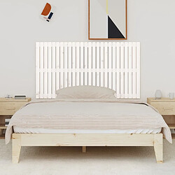 Avis Maison Chic Tête de lit scandinave pour lit adulte,Meuble de chambre murale Blanc 166x3x90 cm Bois massif de pin -MN47442