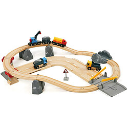 Brio 33210 Circuit Rail Route Transport de Roches BRIO World Circuits rail route - Transport de roches