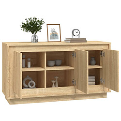 Avis vidaXL Buffet chêne sonoma 102x35x55 cm bois d'ingénierie