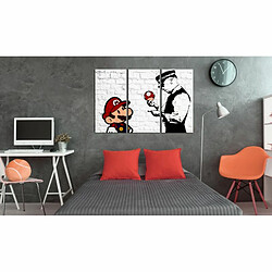 Paris Prix Tableau Imprimé Mario Bros - Banksy 60 x 90 cm