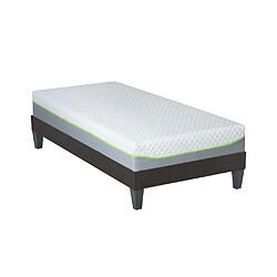 Olympe Literie Ensemble Anthea Ensemble ANTHEA 90x190 cm | Matelas Mémoire de forme + Sommier Bois