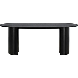 Acheter Venture Home Table de repas ovale Bianca 200 x 90 cm noir.