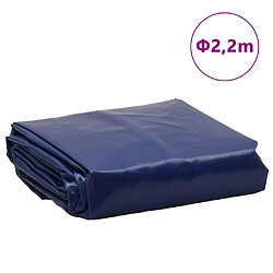 vidaXL Bâche bleu Ø 2,2 m 650 g/m² pas cher