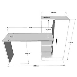 Concept Usine Bureau design avec rangements TEHDA pas cher