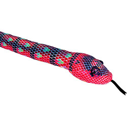 Wild Republic peluche serpent de 137 cm rouge vert 