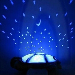 Totalcadeau Tortue veilleuse en peluche projection ciel étoilé lumineuse