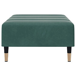 Acheter vidaXL Repose-pied vert foncé 77x55x31 cm velours