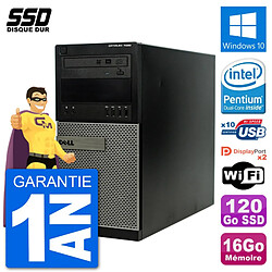 PC Tour Dell 7020 Intel Pentium G3220 RAM 16Go SSD 120Go Windows 10 Wifi · Occasion 