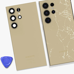 Acheter Samsung Vitre arrière Original pour Samsung Galaxy S24 Ultra Beige